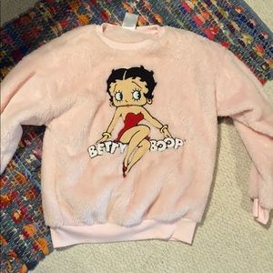 Betty Boop Furry Sweater